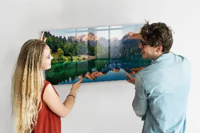 Magnet board Lake landscape