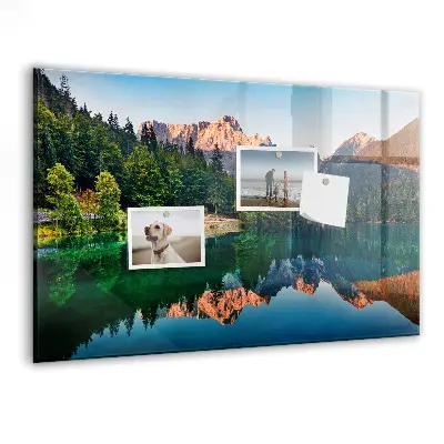 Magnet board Lake landscape