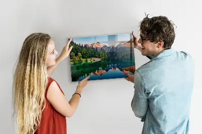 Magnet board Lake landscape