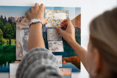 Magnet board Lake landscape