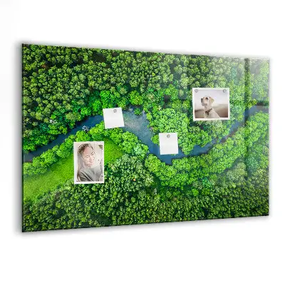 Magnet board River in the forest