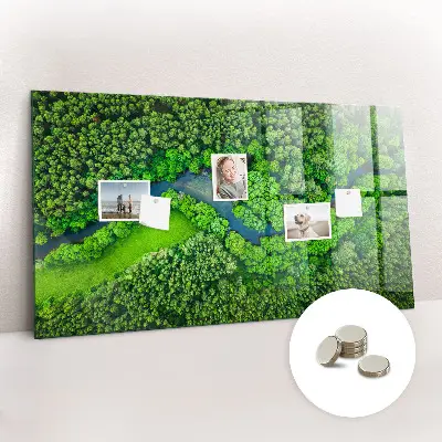 Magnet board River in the forest