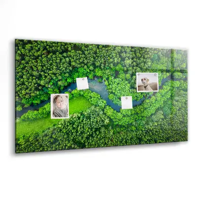 Magnet board River in the forest