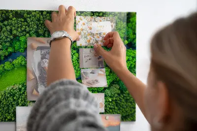 Magnet board River in the forest