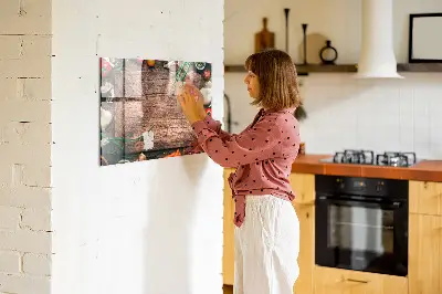 Magnetic wall board for cooking