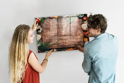 Magnetic wall board for cooking