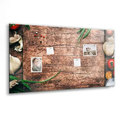 Magnetic wall board for cooking