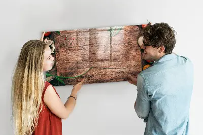 Magnetic wall board for cooking