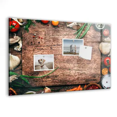 Magnetic wall board for cooking