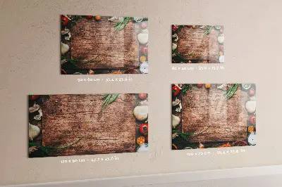 Magnetic wall board for cooking