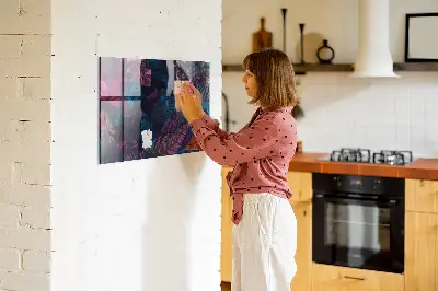 Magnet board Exotic flowers