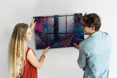 Magnet board Exotic flowers