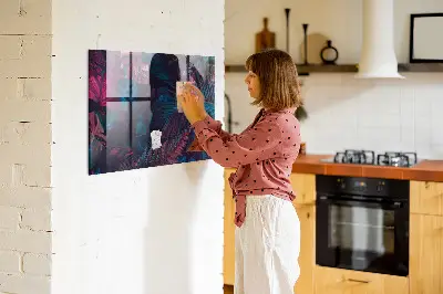Magnet board Exotic flowers