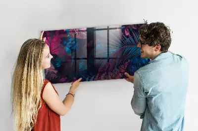 Magnet board Exotic flowers