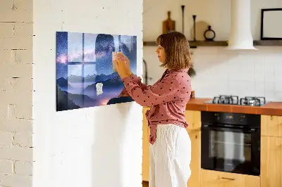 Magnetic wall board Milky Way