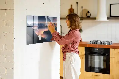 Mountain Peaks Landscape Magnetic Board