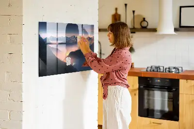 Mountain Peaks Landscape Magnetic Board