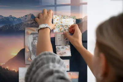 Mountain Peaks Landscape Magnetic Board