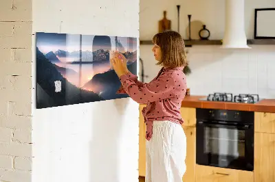 Mountain Peaks Landscape Magnetic Board