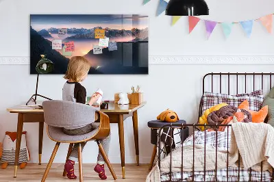 Mountain Peaks Landscape Magnetic Board