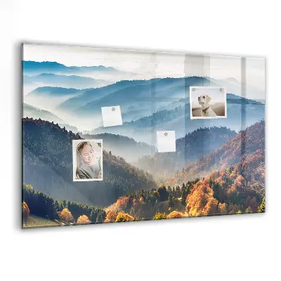 Mountain landscape magnetic board