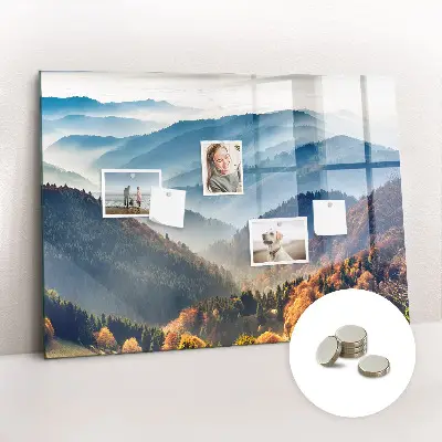 Mountain landscape magnetic board