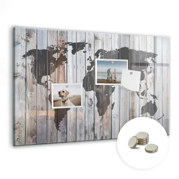 Magnet board The world on boards