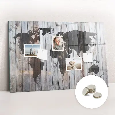 Magnet board The world on boards
