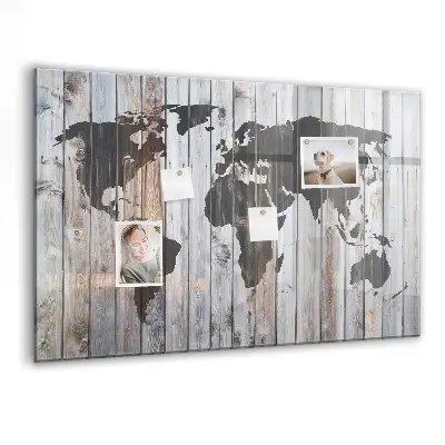 Magnet board The world on boards