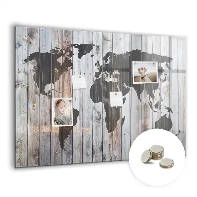 Magnet board The world on boards