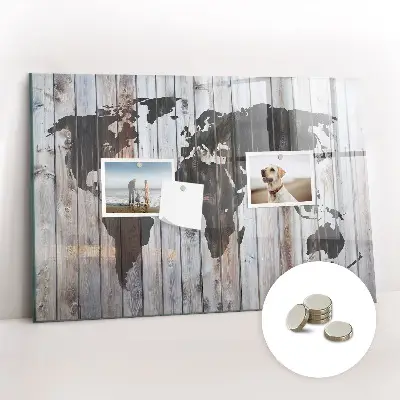 Magnet board The world on boards