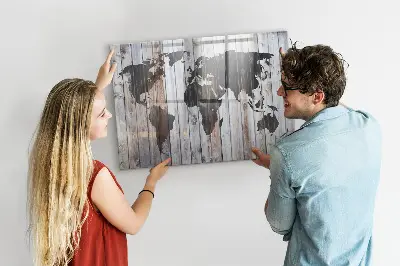 Magnet board The world on boards