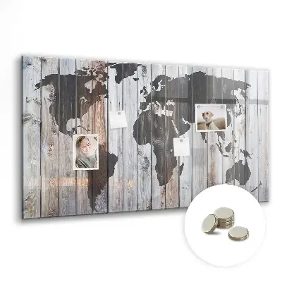 Magnet board The world on boards