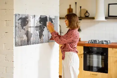 Magnet board The world on boards