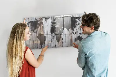 Magnet board The world on boards