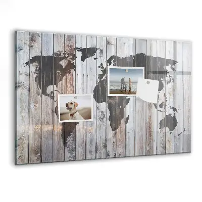 Magnet board The world on boards