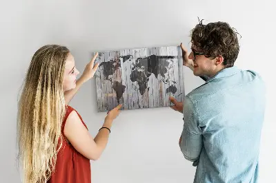 Magnet board The world on boards