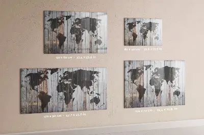 Magnet board The world on boards