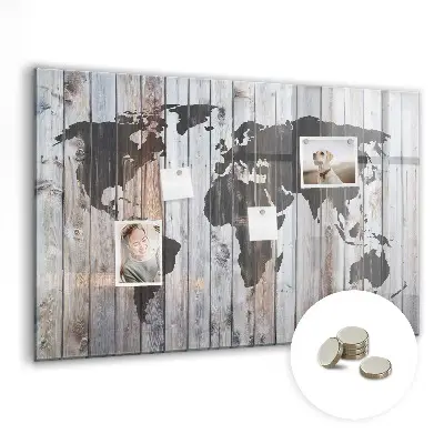 Magnet board The world on boards