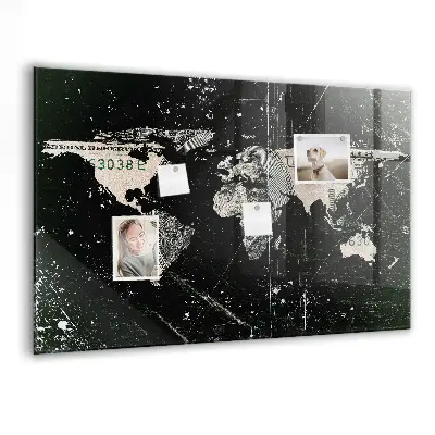 Magnetic World Map Board