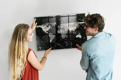Magnetic World Map Board