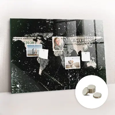 Magnetic World Map Board