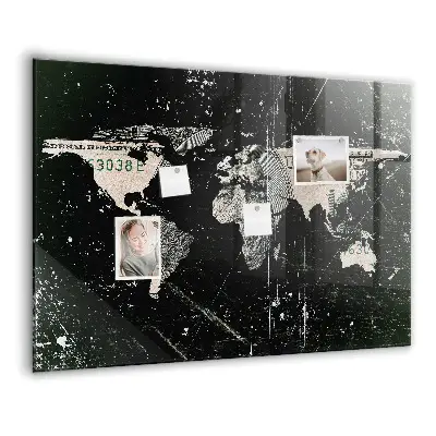 Magnetic World Map Board