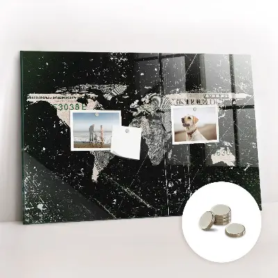 Magnetic World Map Board