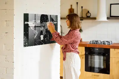 Magnetic World Map Board