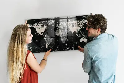 Magnetic World Map Board