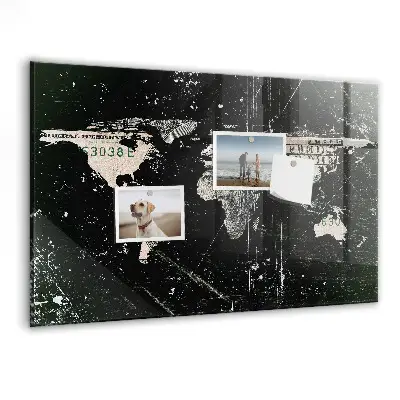 Magnetic World Map Board