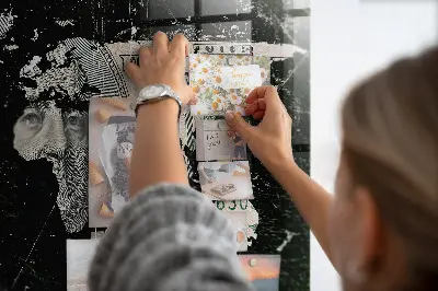 Magnetic World Map Board