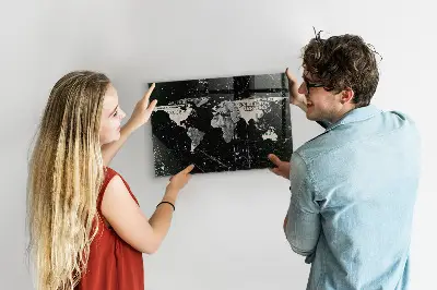Magnetic World Map Board