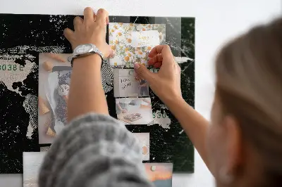 Magnetic World Map Board